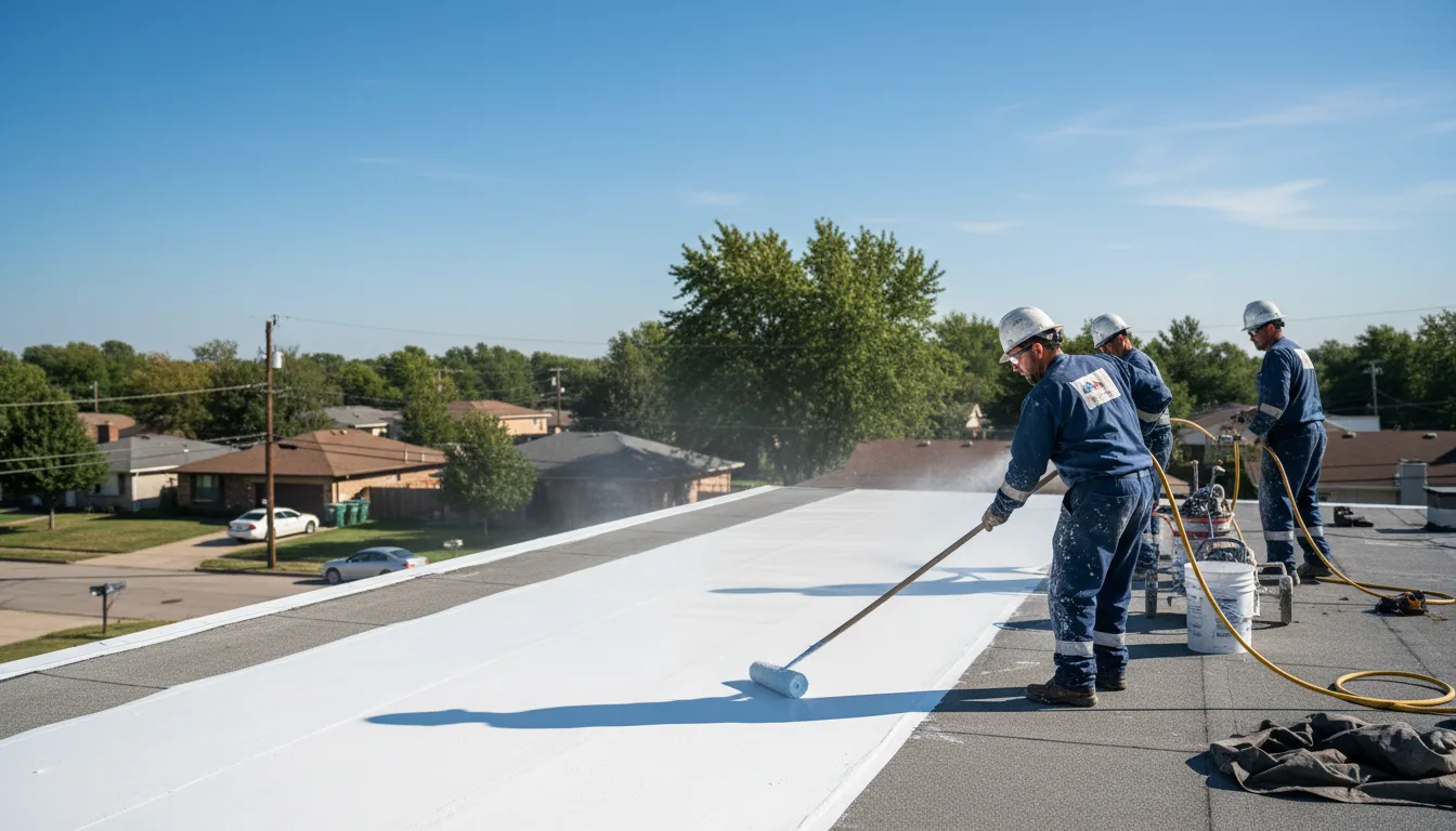 Commercial roof coating in Huntsville, AR near me